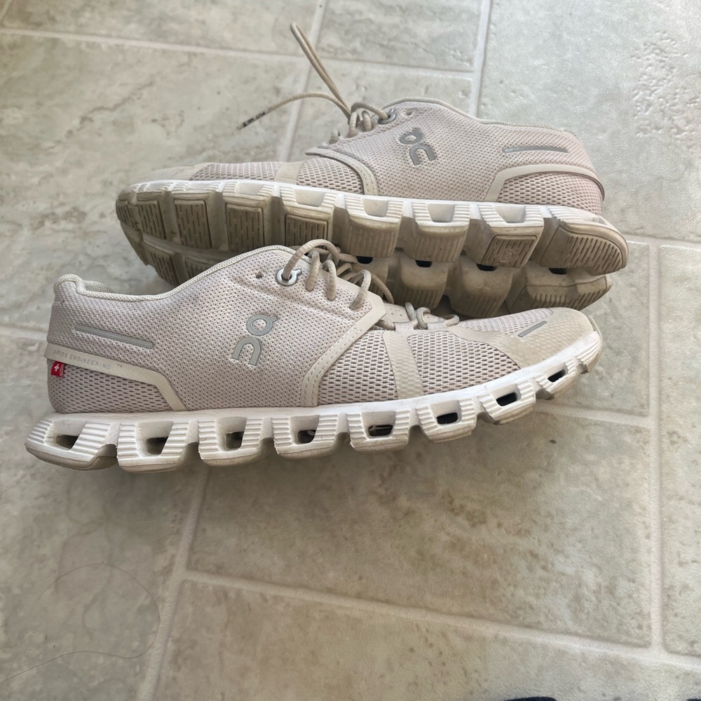 On cloud shoes
